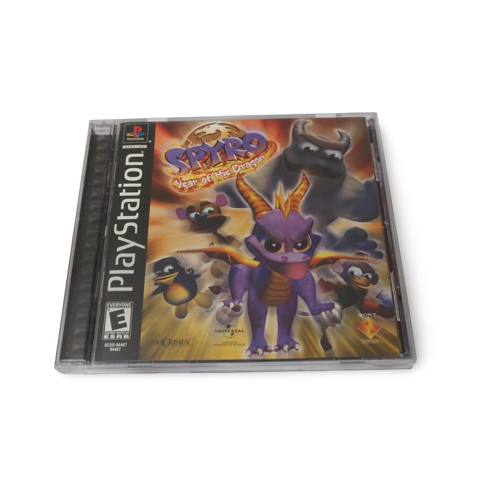 Spyro Year of the Dragon Sony PlayStation 1 PS1 Black Label SCUS-94467 Game